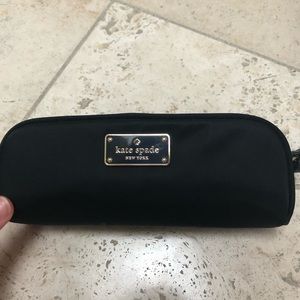 NWT Kate Spade Black cosmetic travel case